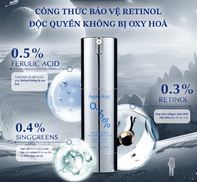 Kem retinol dưỡng trắng da mã TT SP001288